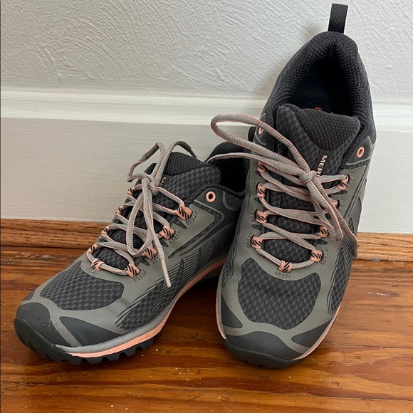 Merrell Shoes - Merrell Women's Athletic Shoes in Charcoal and Blush